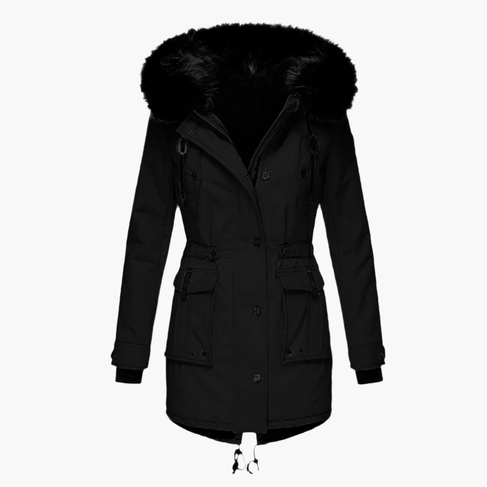 Ruby | Women’s Thick Hooded Cold Weather Parka Coat - Image 2