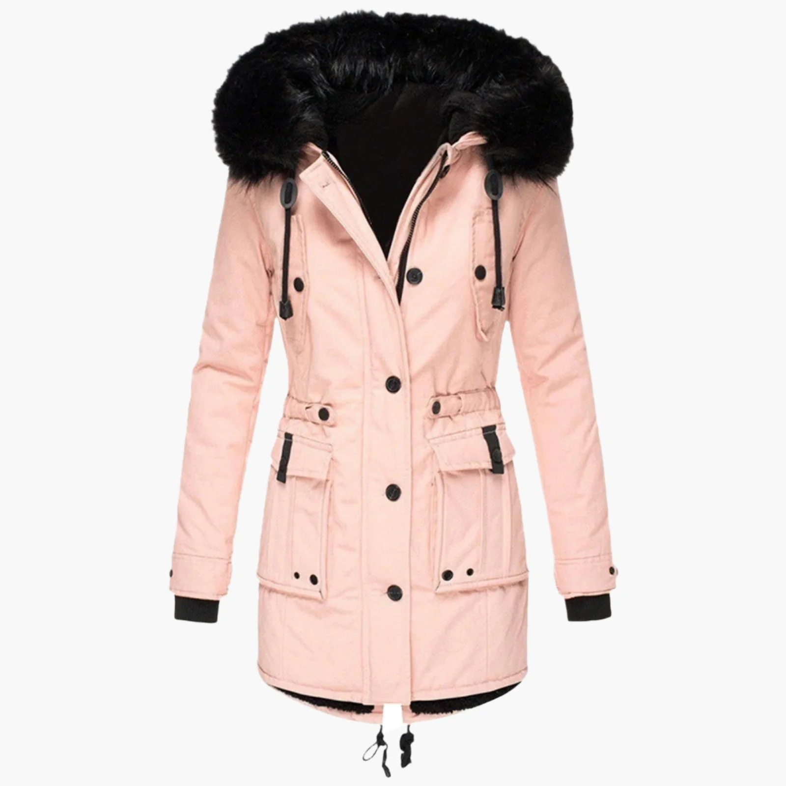 Ruby | Women’s Thick Hooded Cold Weather Parka Coat - Image 4
