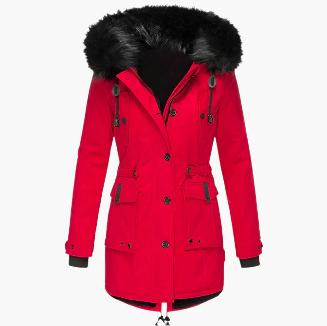 Ruby | Women’s Thick Hooded Cold Weather Parka Coat - Image 5