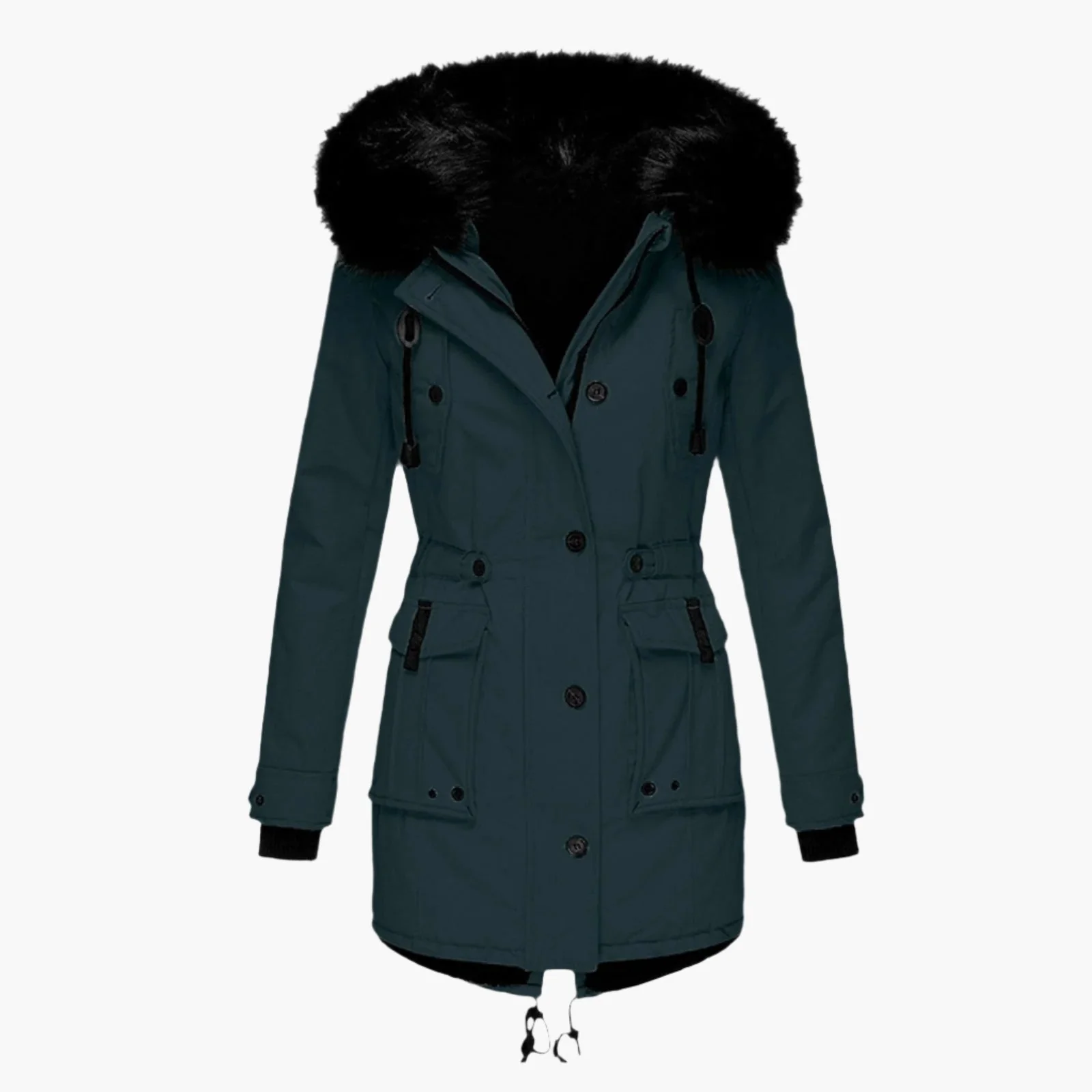 Ruby | Women’s Thick Hooded Cold Weather Parka Coat - Image 7