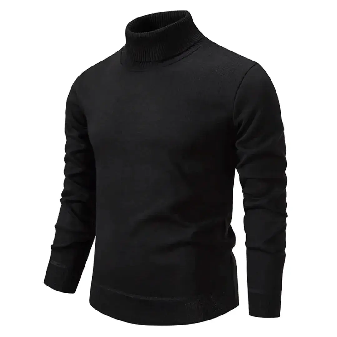 Salene | Men’s Luxury Shetland Wool Turtleneck - Image 2