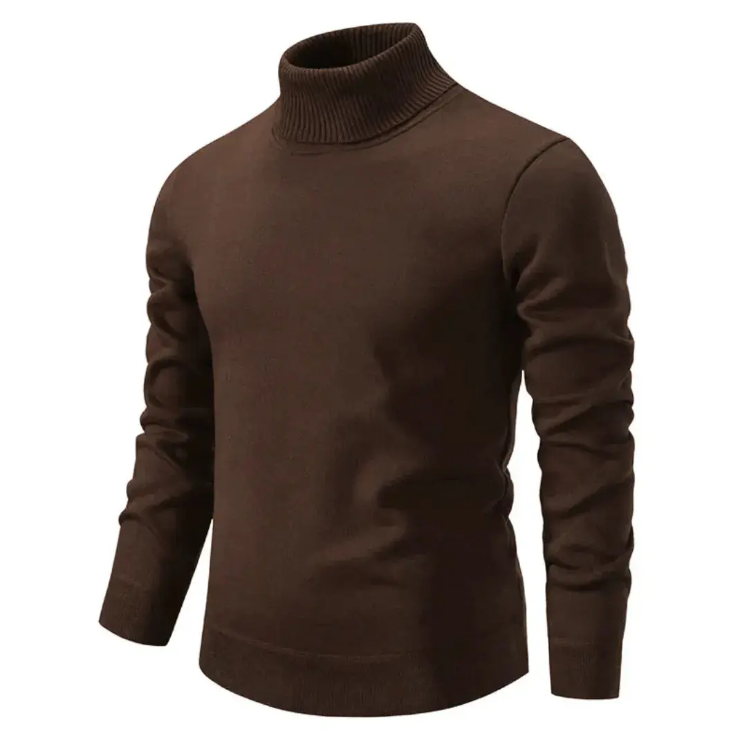 Salene | Men’s Luxury Shetland Wool Turtleneck - Image 4