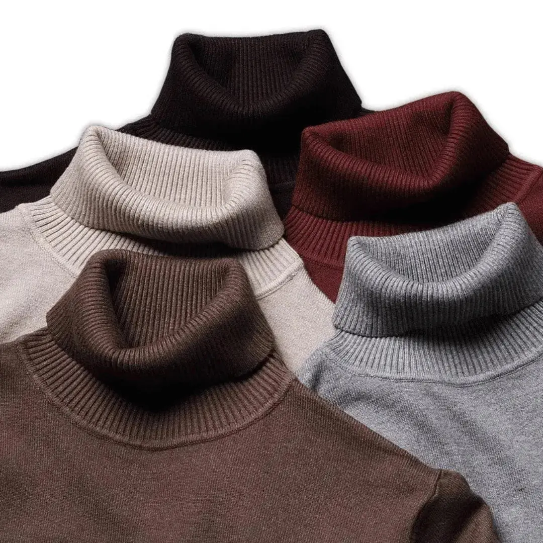Salene | Men’s Luxury Shetland Wool Turtleneck - Image 6