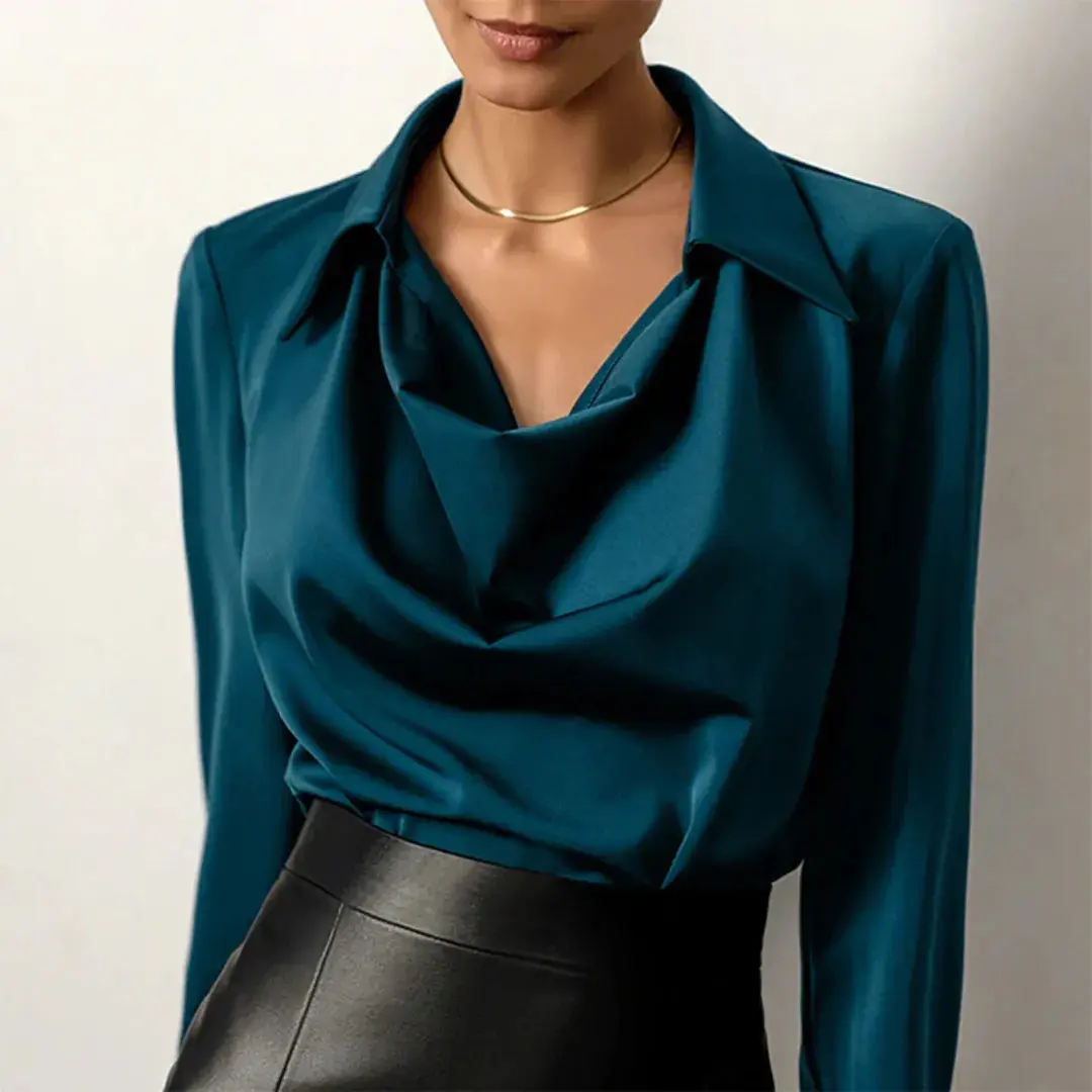 Sierra | Women’s Luxurious Satin Blouse - Image 2