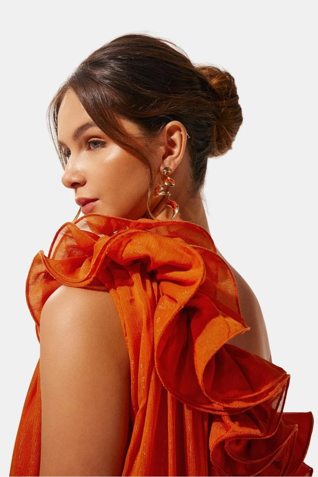 Solandra | One-Shoulder Floral Maxi Cocktail Dress - Image 4