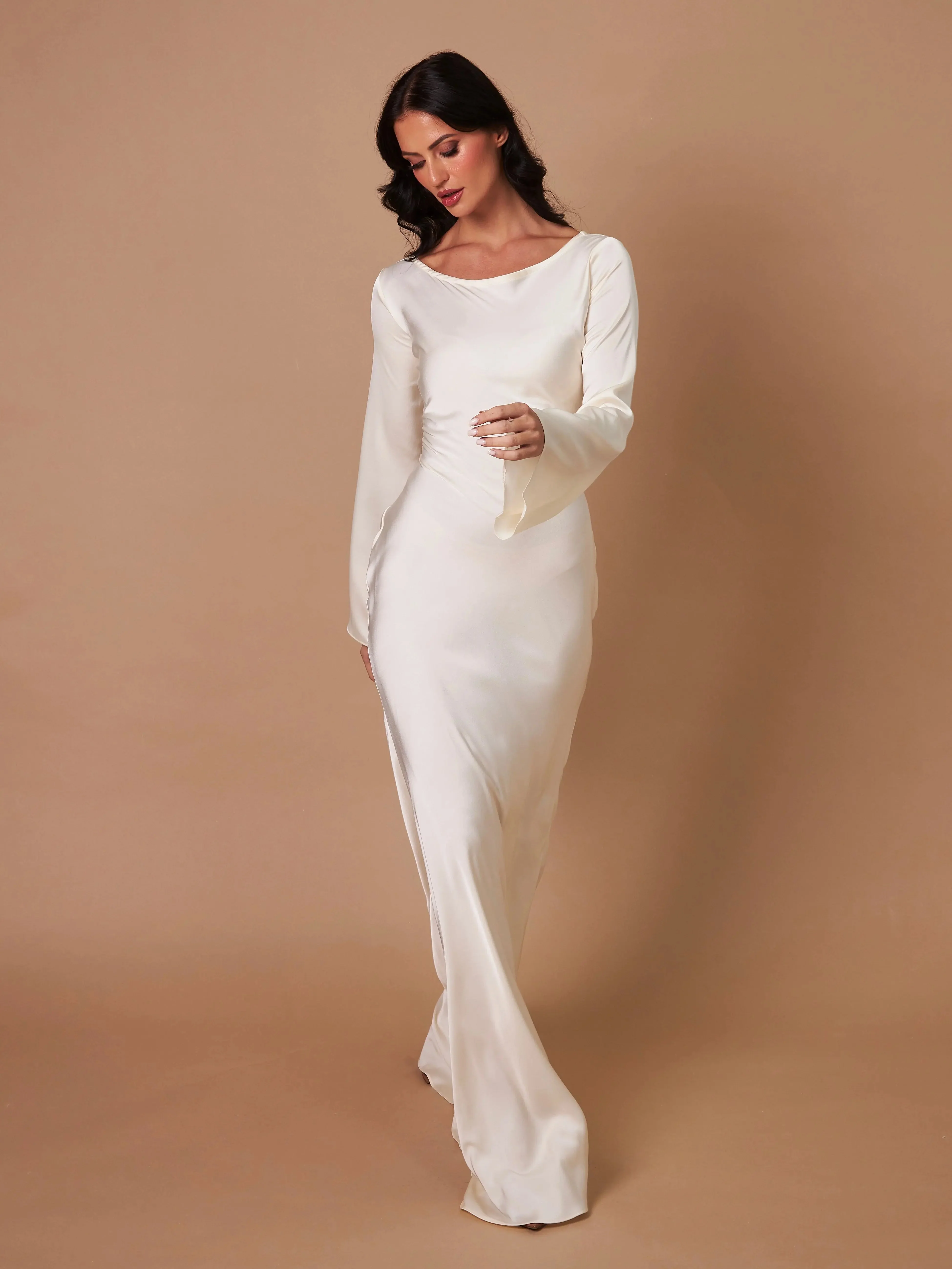 Pharia | Women’s Long-Sleeve Maxi Dress – Timeless Elegance for Every Occasion - Image 13