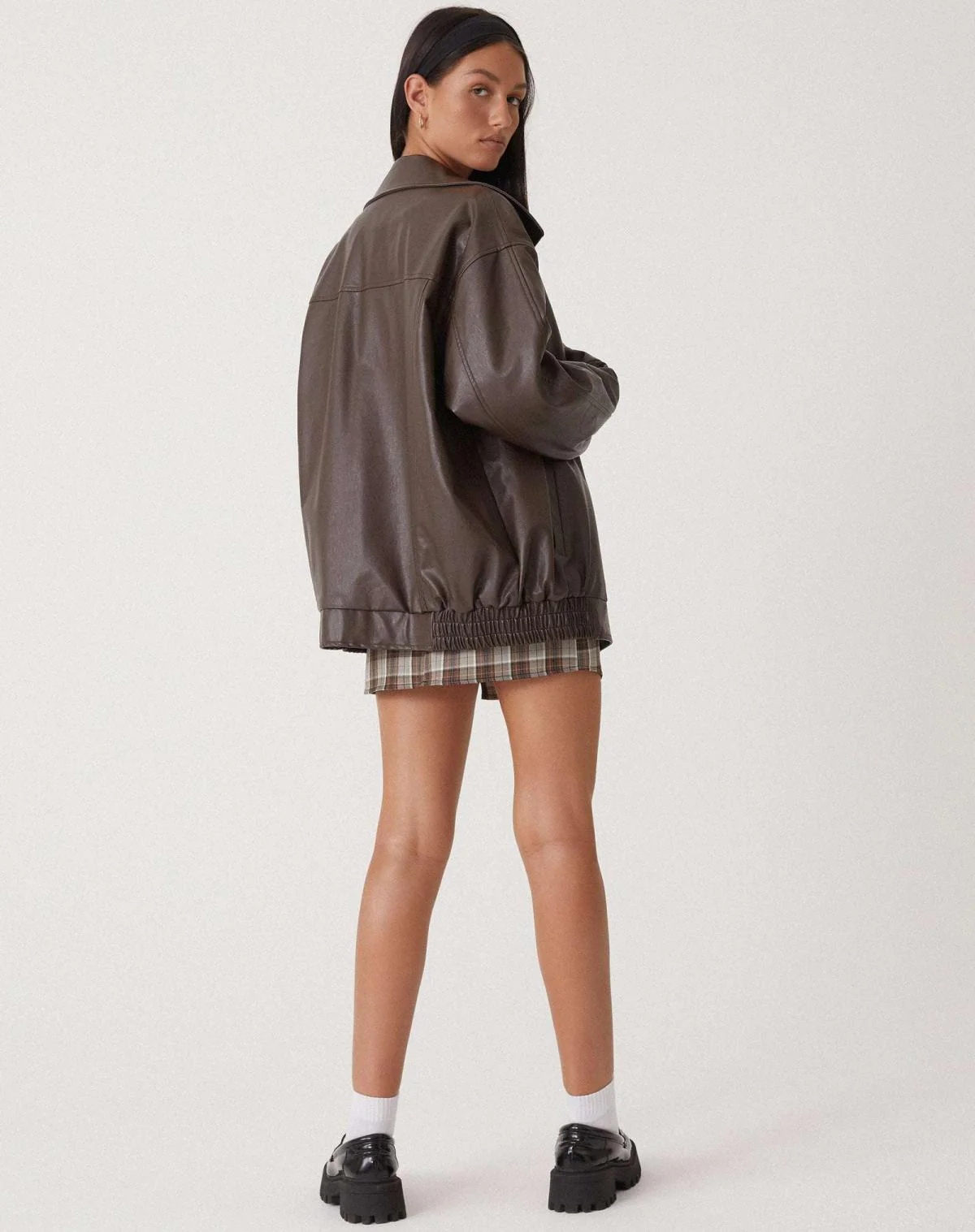 Sophie | Women’s Oversized PU Leather Jacket - Image 5