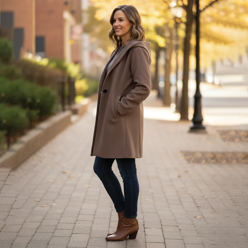 Storme | Women’s Oversized Wool-Blend Coat - Image 10
