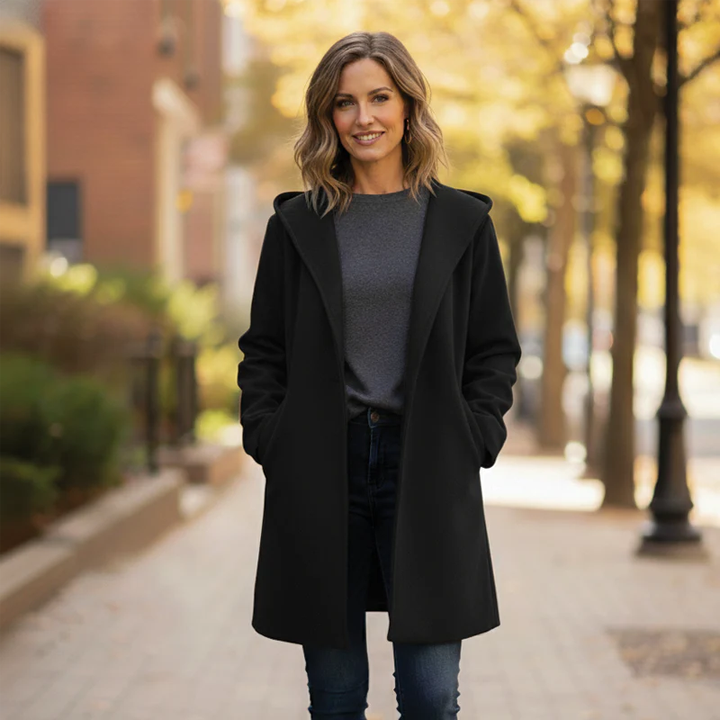 Storme | Women’s Oversized Wool-Blend Coat - Image 3