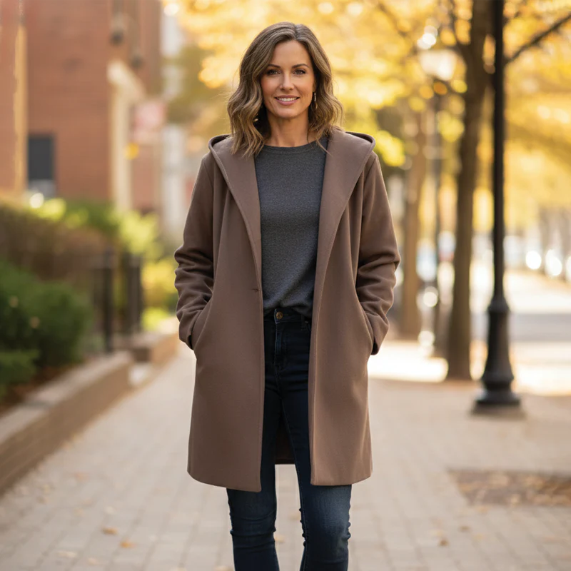 Storme | Women’s Oversized Wool-Blend Coat - Image 4