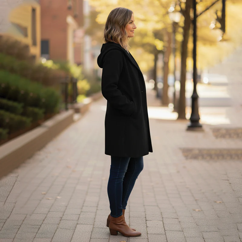 Storme | Women’s Oversized Wool-Blend Coat - Image 9