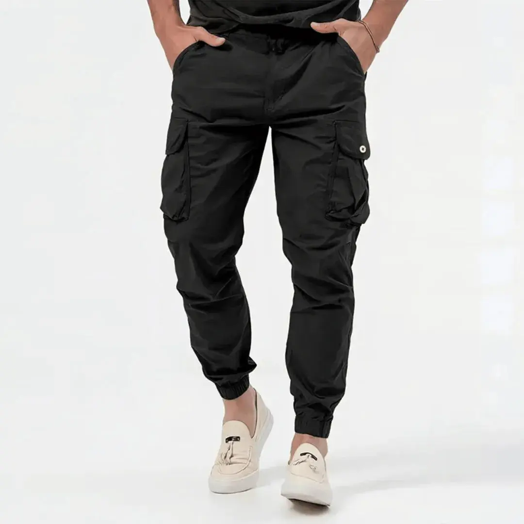 Tavian | Men’s Cotton Stretch Cargo Joggers