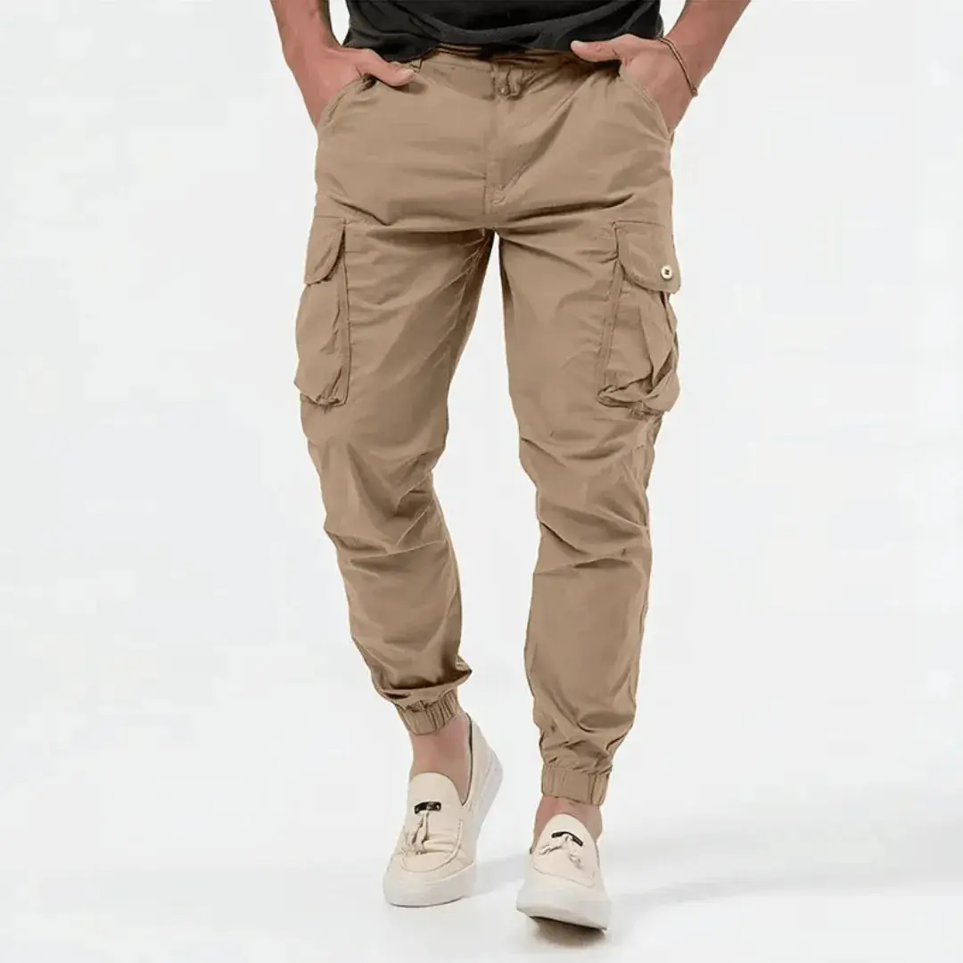 Tavian | Men’s Cotton Stretch Cargo Joggers - Image 3