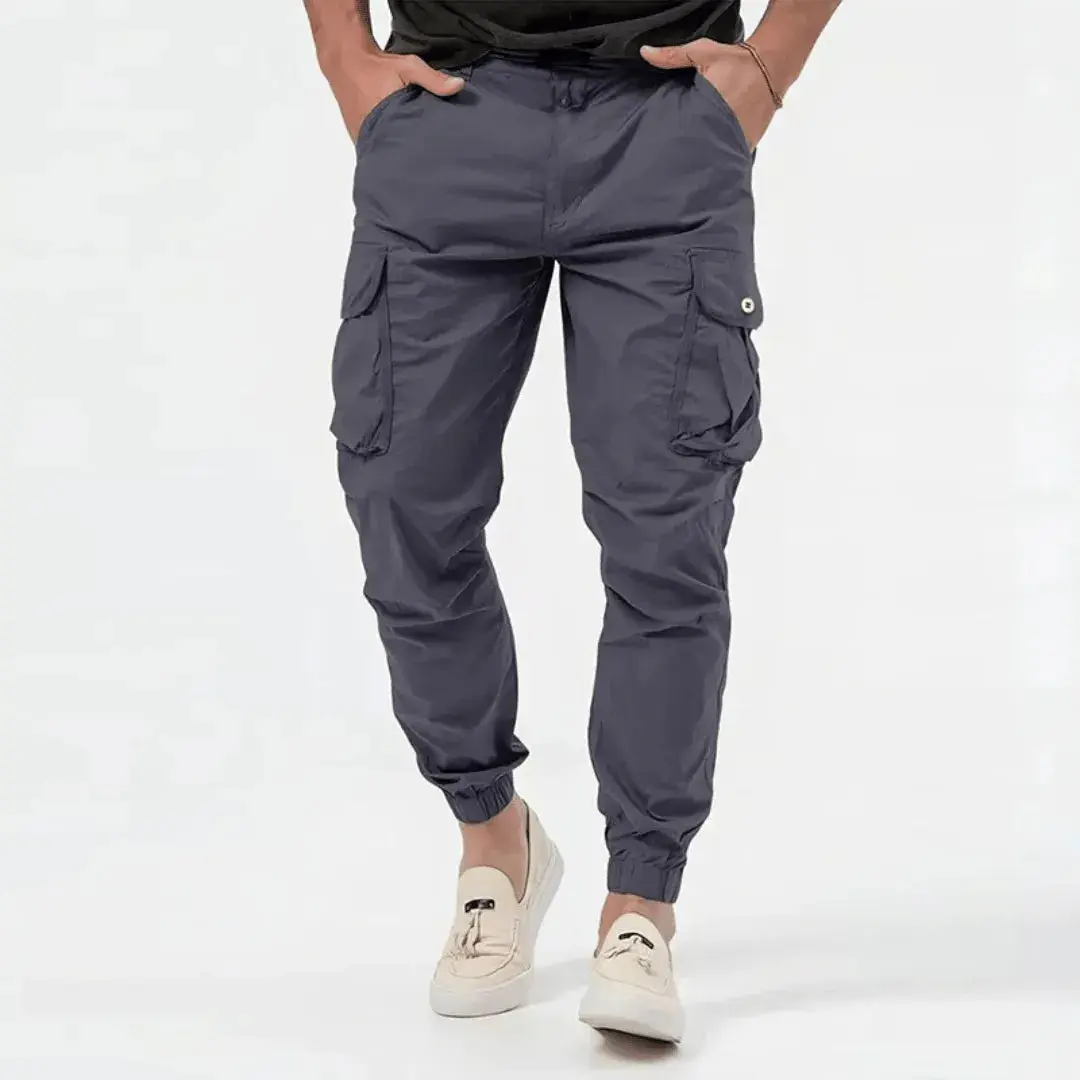 Tavian | Men’s Cotton Stretch Cargo Joggers - Image 4