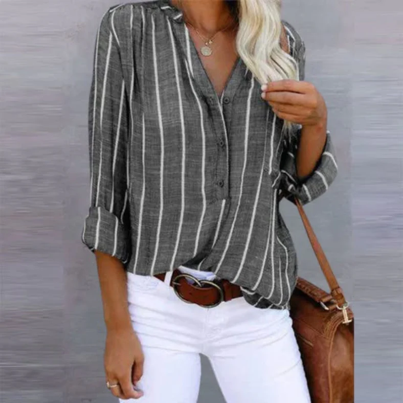 Valenne | Women’s Striped Summer Blouse - Image 5