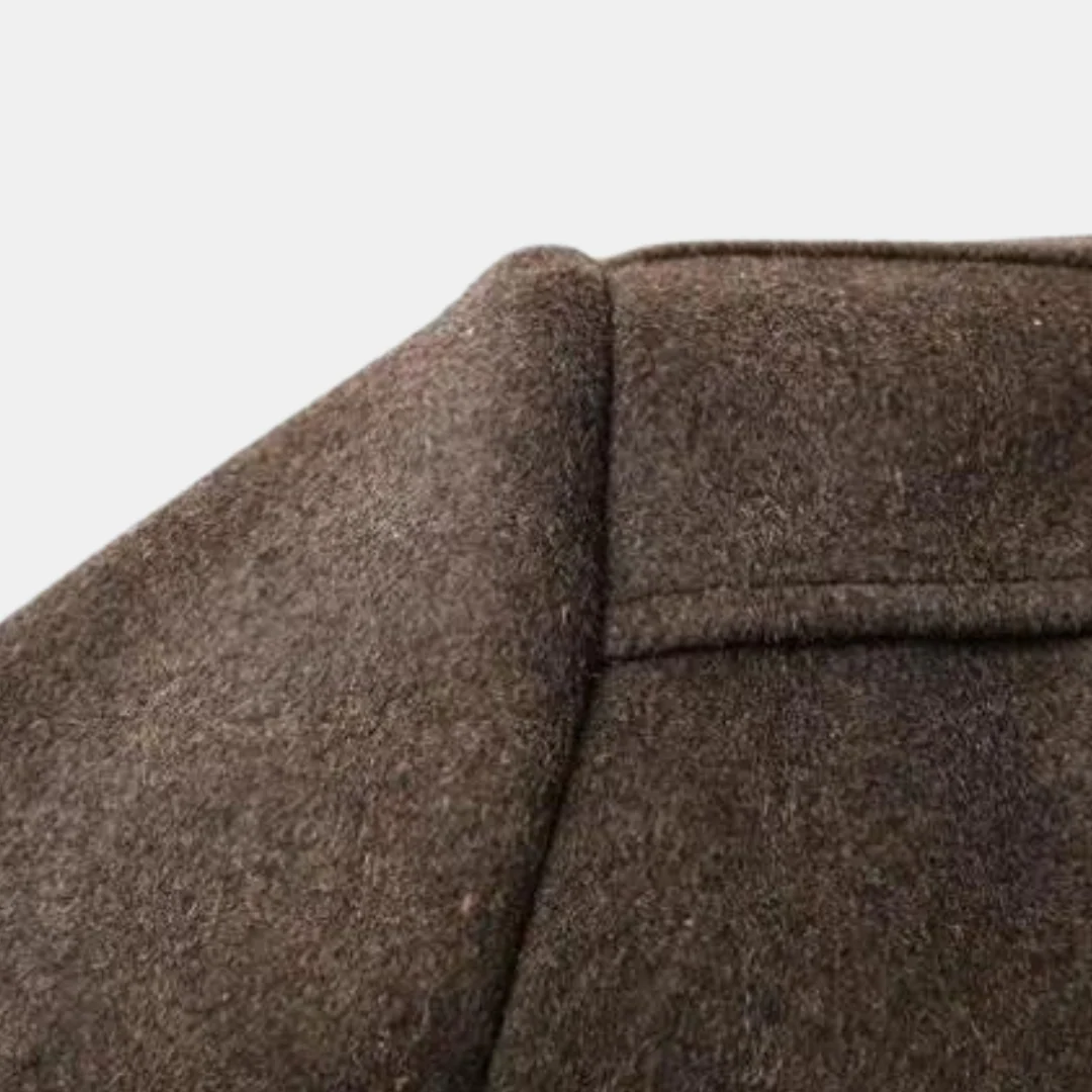 Vernon | Men’s Wool Stand Collar Coat - Image 5
