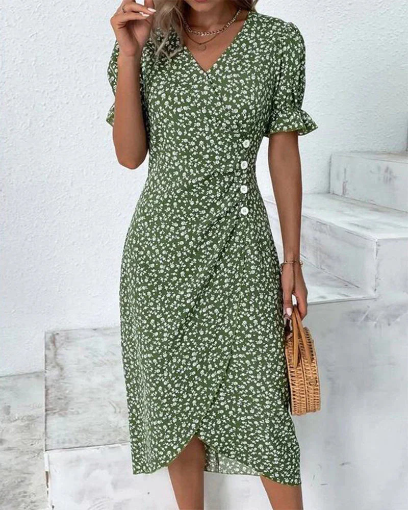 Vesper | Women’s Wrap Midi Dress - Image 2