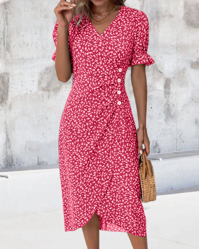 Vesper | Women’s Wrap Midi Dress - Image 3