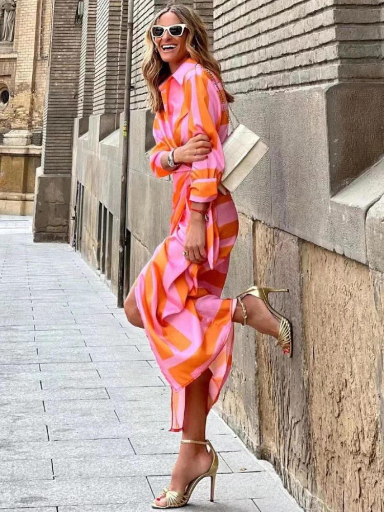 Vespera | Women’s Printed Wrap Dress - Image 10