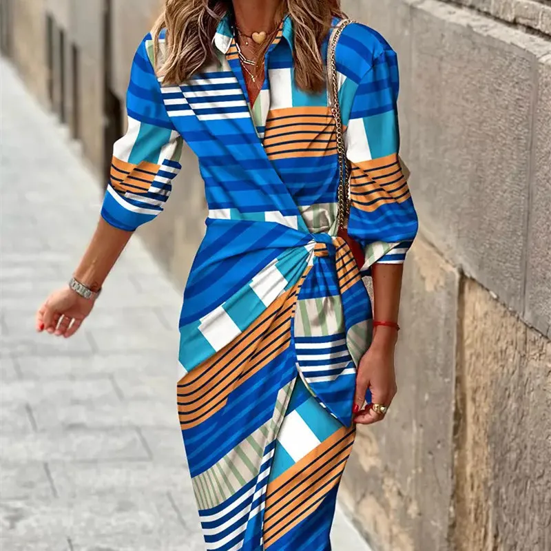Vespera | Women’s Printed Wrap Dress - Image 4