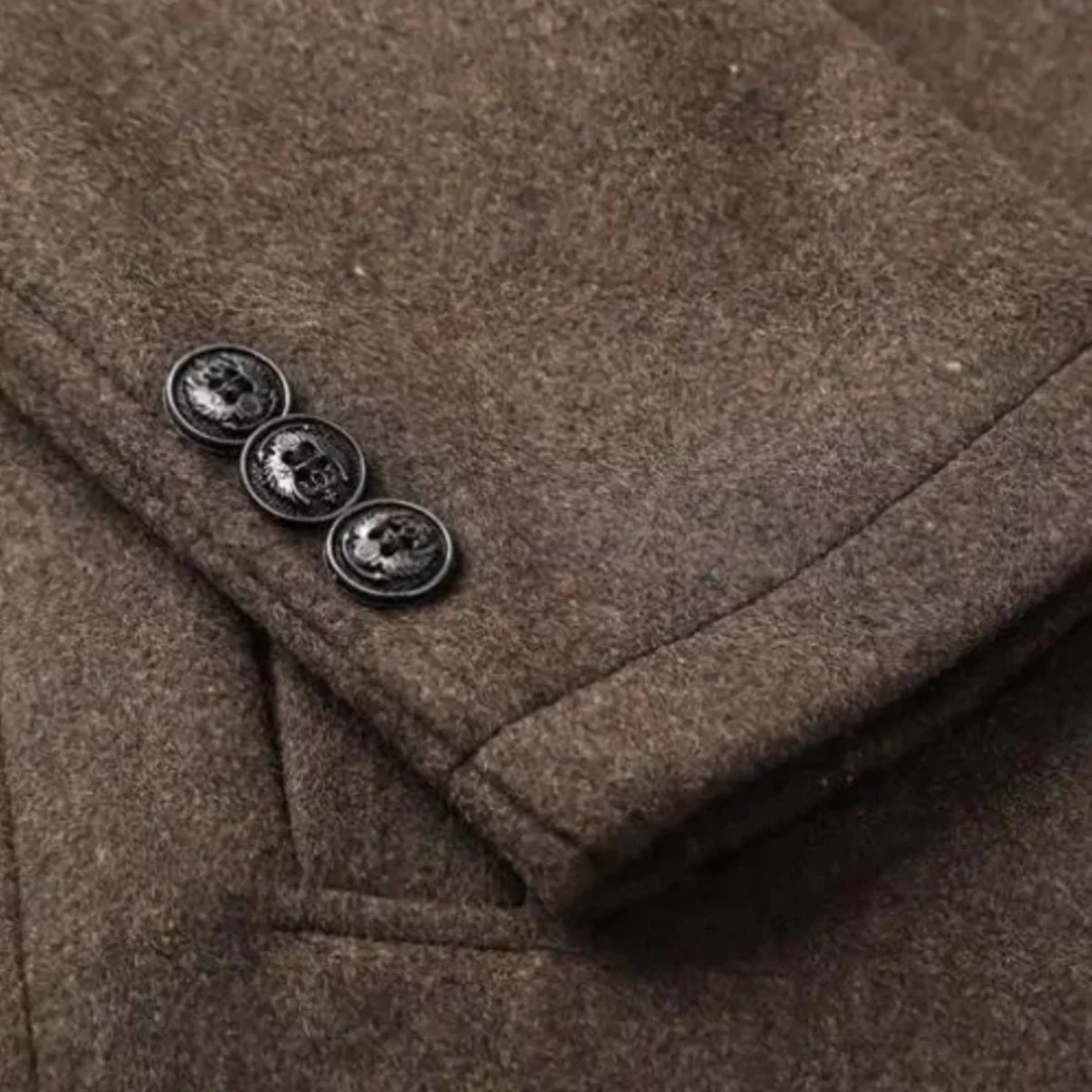 Vien | Men’s Wool Tailored Overcoat - Image 12