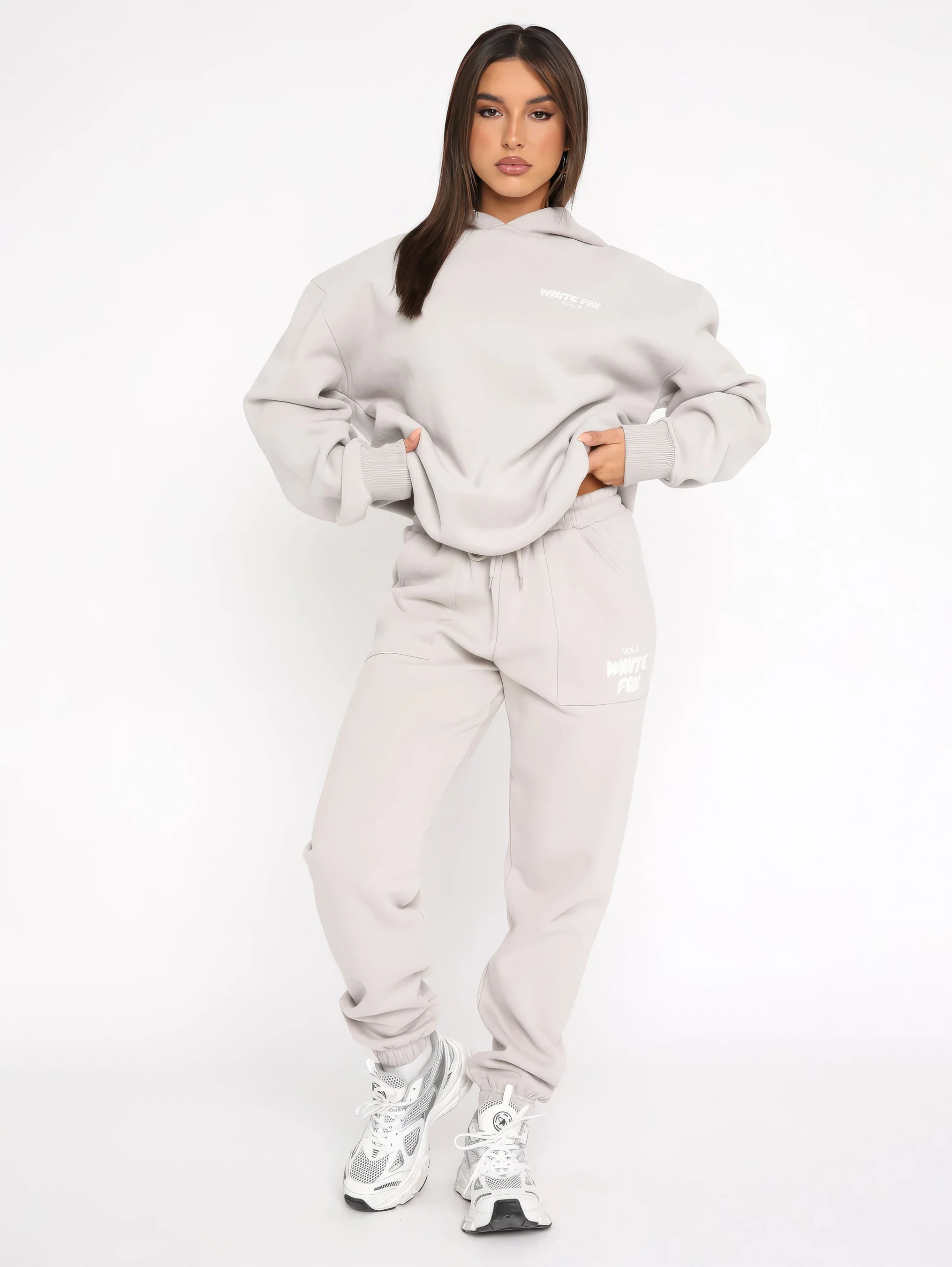 WhiteFox Set – Women’s Two-Piece Hoodie & Pants Tracksuit - Image 5