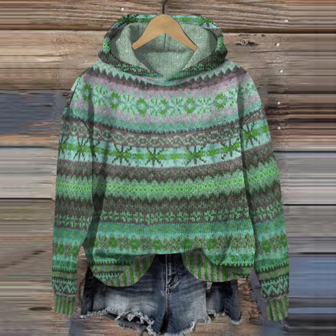 Wren | Women’s Knit Pullover Hoodie - Image 2