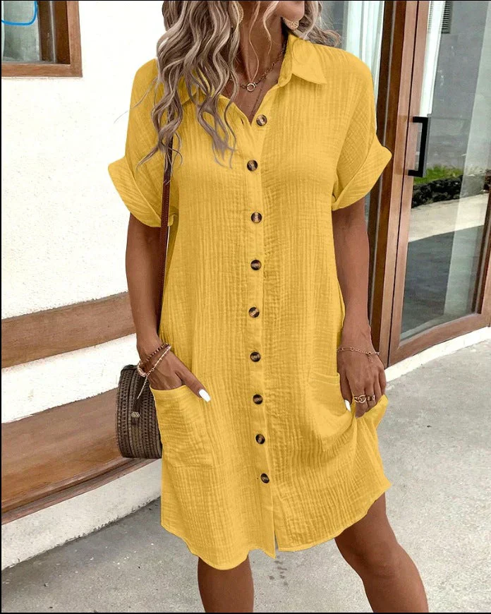 Xander | Women’s Cotton Polo Shirt Dress - Image 3