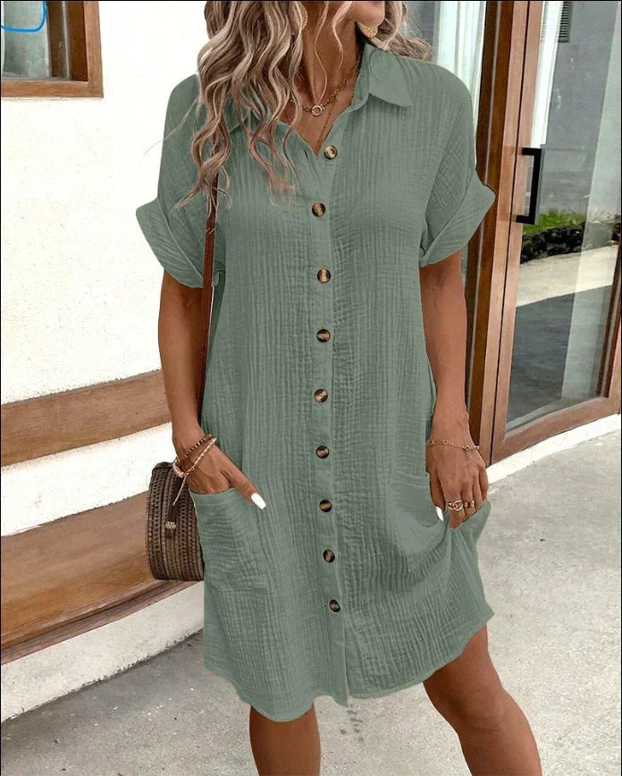 Xander | Women’s Cotton Polo Shirt Dress - Image 4