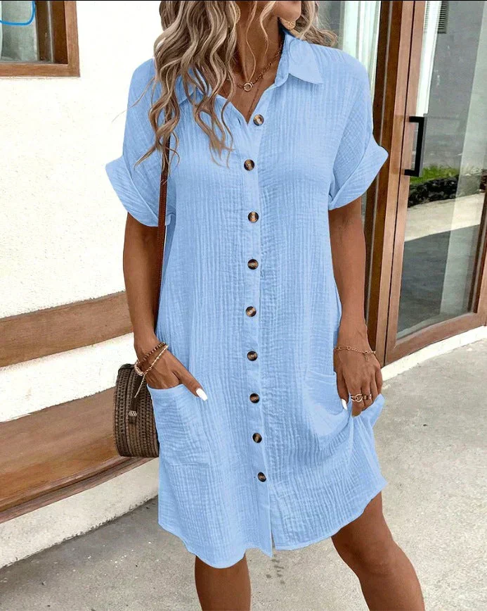 Xander | Women’s Cotton Polo Shirt Dress - Image 5