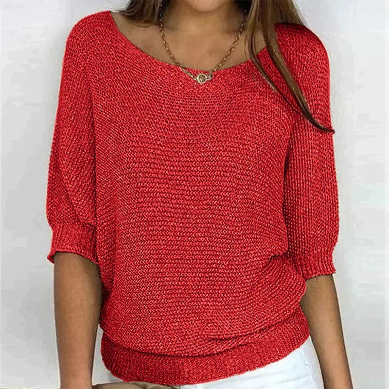 Xenia | Women’s Loose Knit Pullover - Image 2