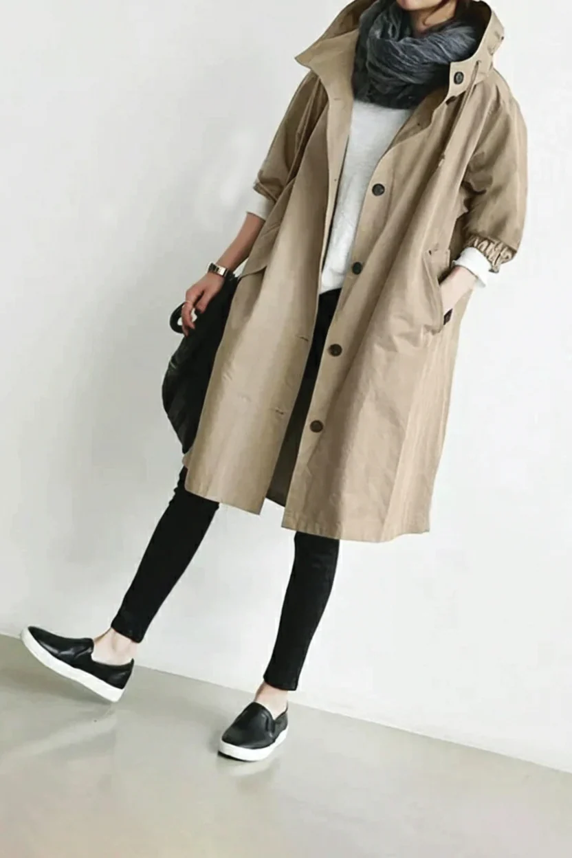 Ximena | Women’s Hooded Trench Coat - Image 2