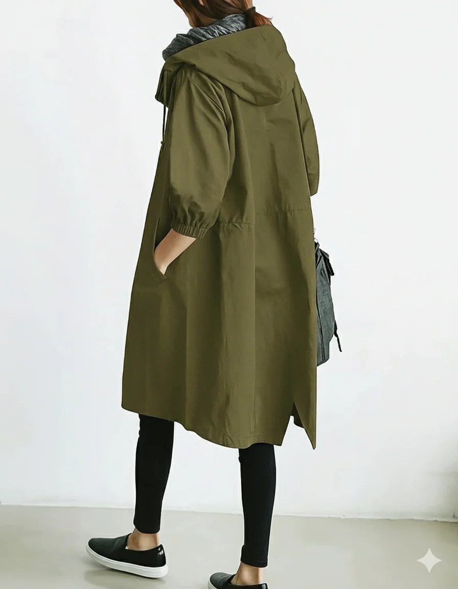 Ximena | Women’s Hooded Trench Coat - Image 9