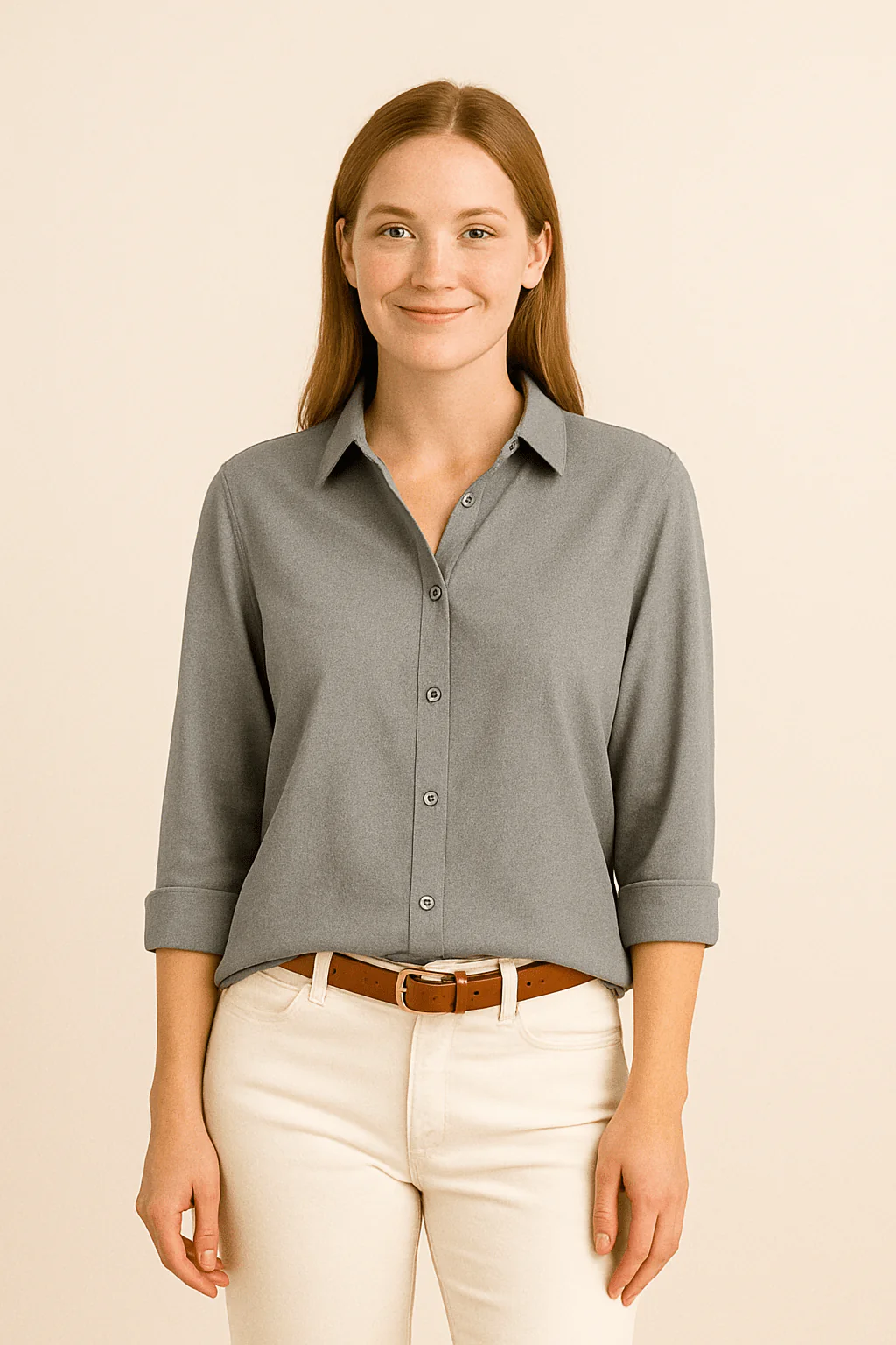 Yalina | Women’s Satin Blouse – Elegant Draped Finish - Image 6
