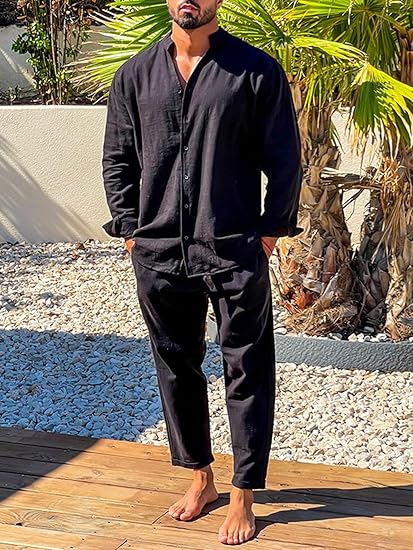 Zaine | Men’s Two-Piece Cotton Set – Relaxed Summer Elegance - Image 3
