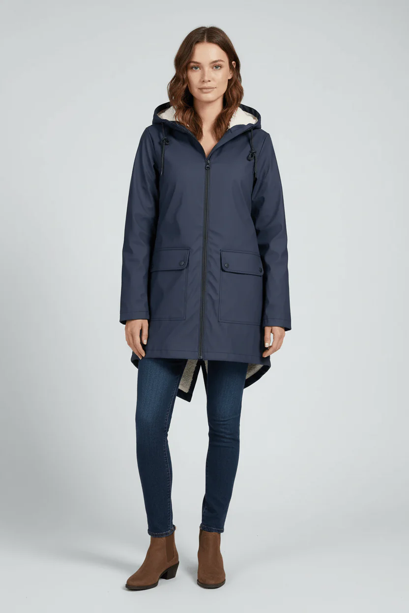Zerina | Women’s Waterproof Fleece‑Lined Hooded Trench Coat - Image 4