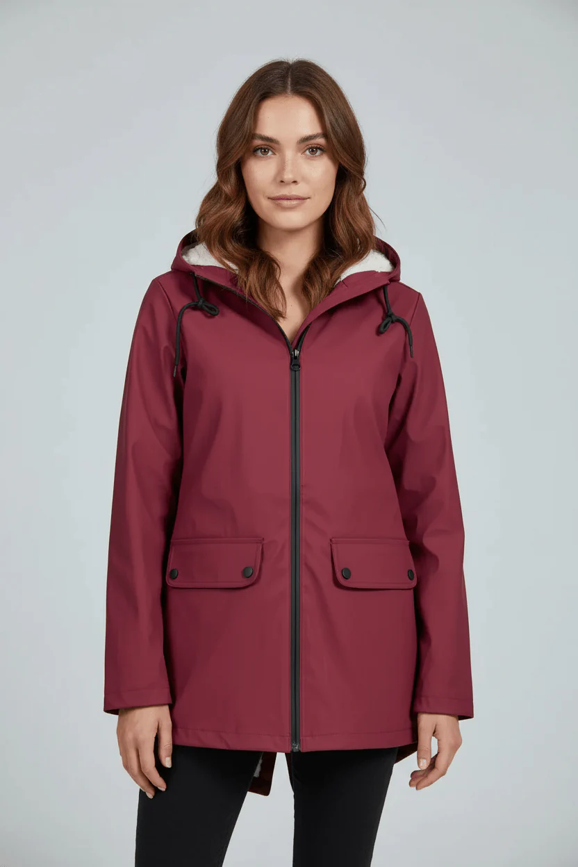 Zerina | Women’s Waterproof Fleece‑Lined Hooded Trench Coat - Image 5