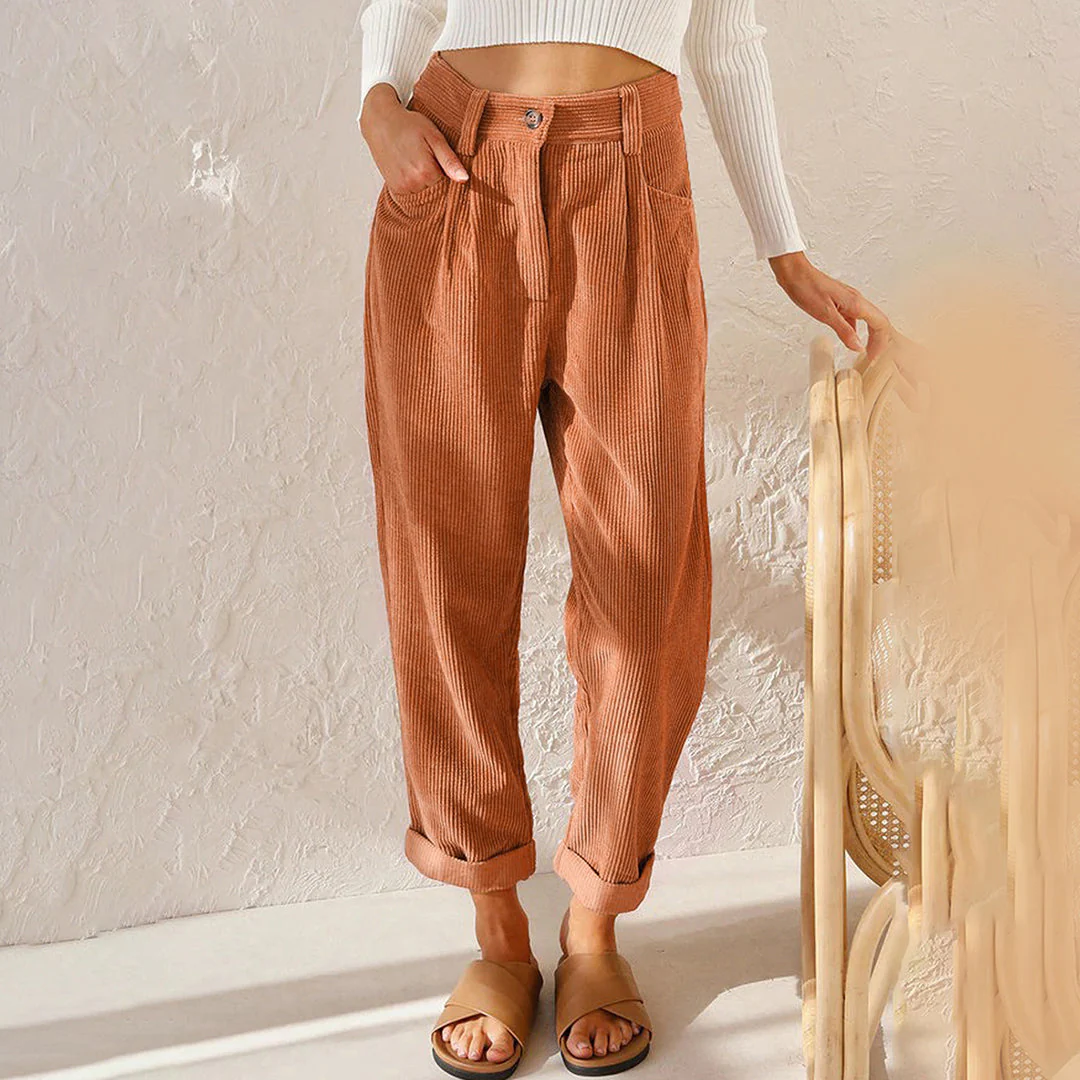 Zyra | Women’s High-Waisted Winter Trousers - Image 2