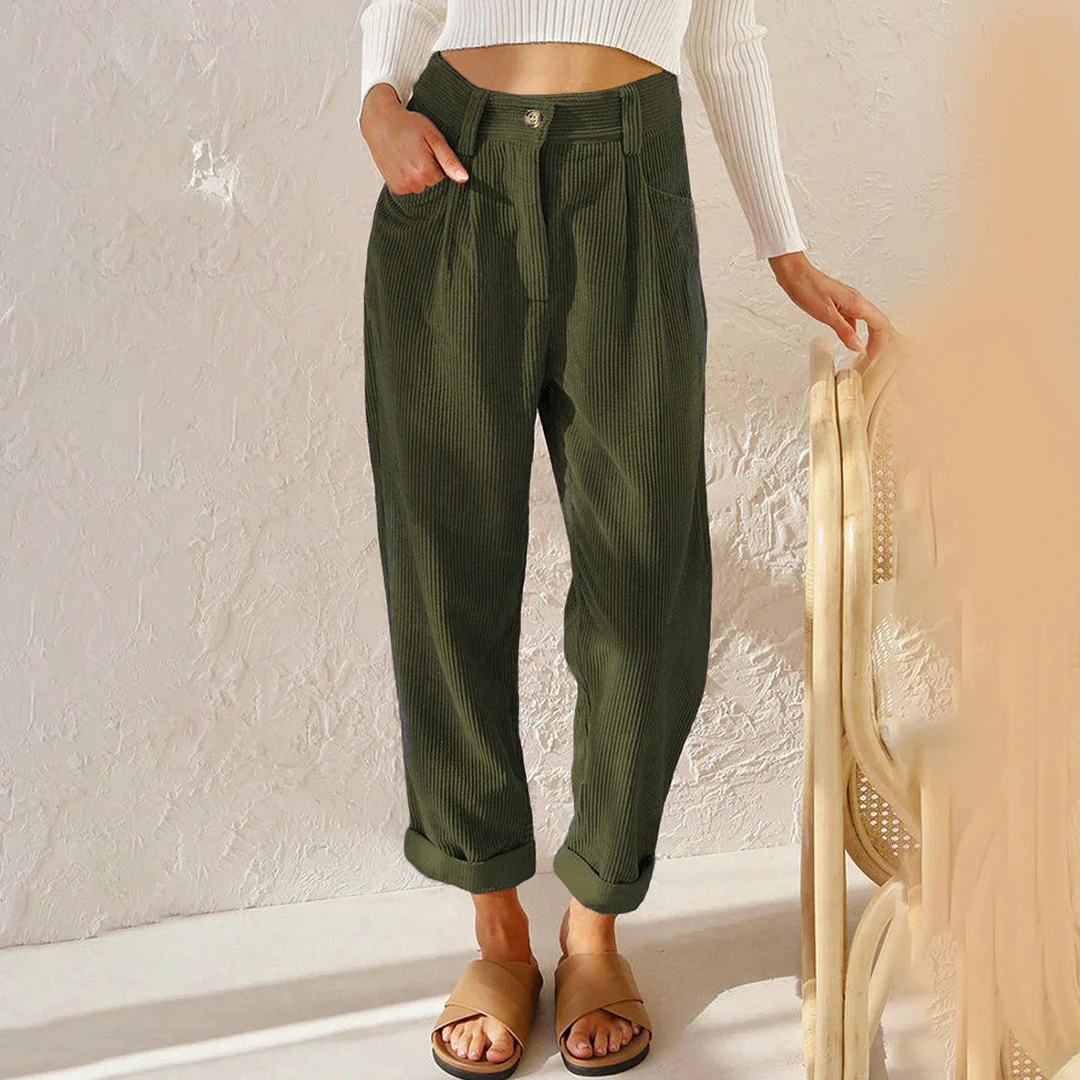 Zyra | Women’s High-Waisted Winter Trousers - Image 3
