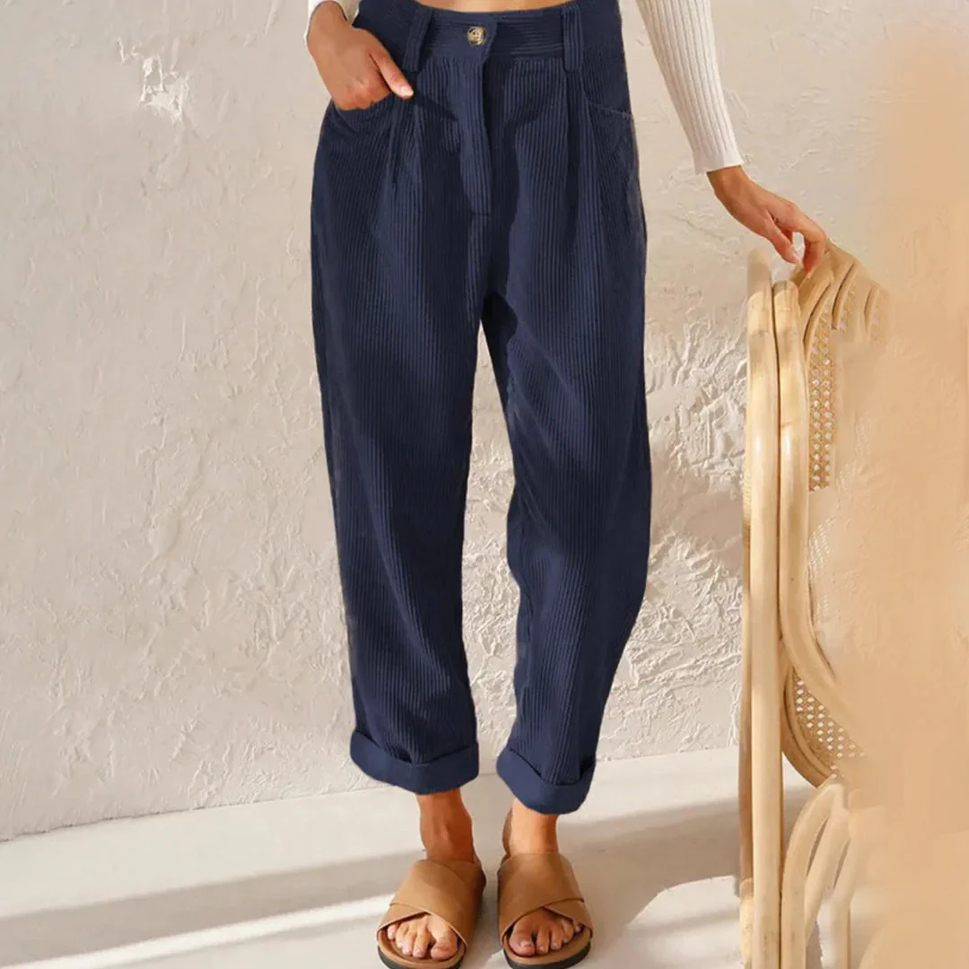 Zyra | Women’s High-Waisted Winter Trousers - Image 4